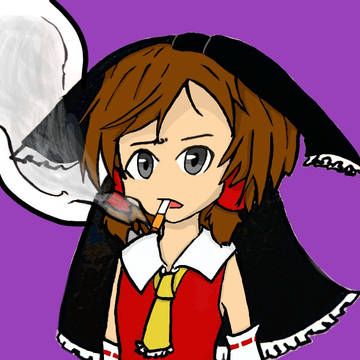 タバコを吸うMCY姉貴