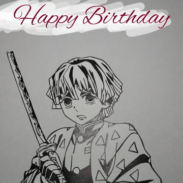 友達の誕プレの切り絵