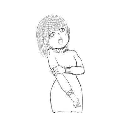 セーターの子