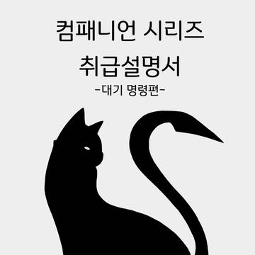 컴패니언 시리즈 취급 설명서 - 대기 명령편