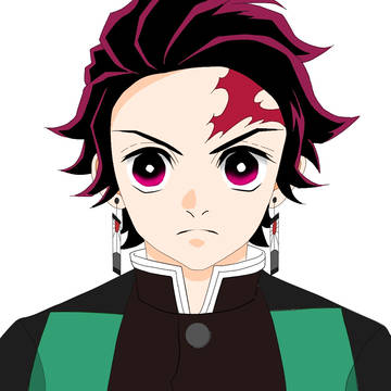 炭治郎描いてみた