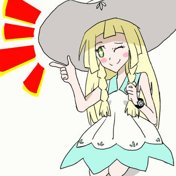リーリエがツンツンするアニメーション