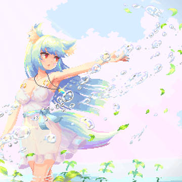 キツネ女の子　