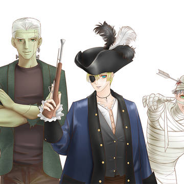 青獅子男子ハロウィン