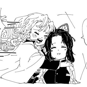 鬼滅のラクガキ7(しのみつ)