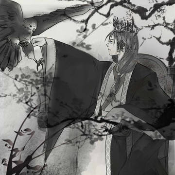 水墨画風習作