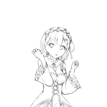 レム　線画