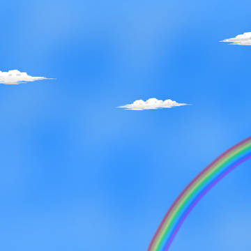 虹かかる空