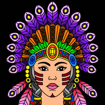 an Indian girl