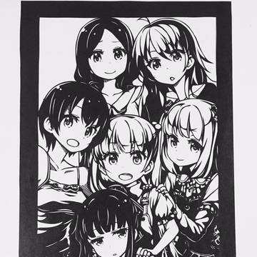 【切り絵】NEW GAME!