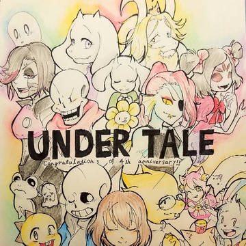 undertale 4周年記念絵