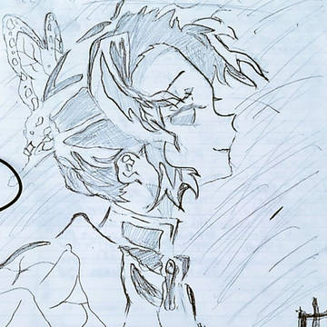 手書き　「胡蝶しのぶ」