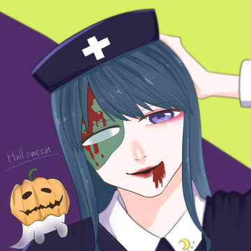 ハロウィンぽい絵