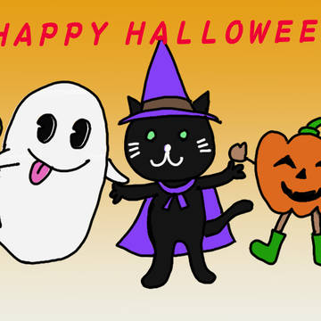 液タブでハロウィン。