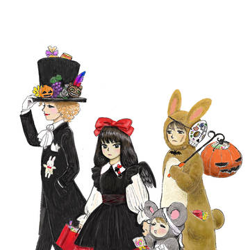 アリスとお茶会メンバーのハロウィン