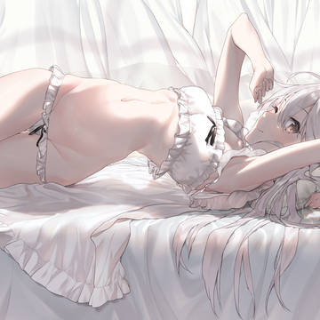 寝起き白髪ちゃん