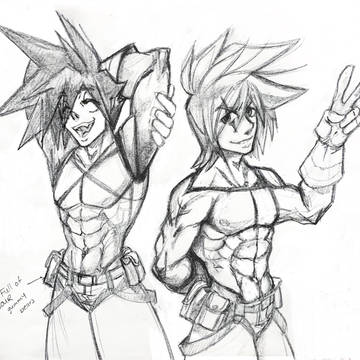 My OC dressed as Galo Thymus