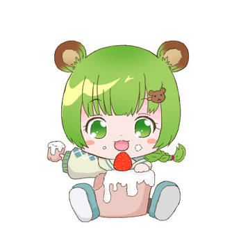 ケーキもぐもぐ