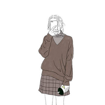 服装搭配插画