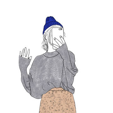 服装穿搭手绘