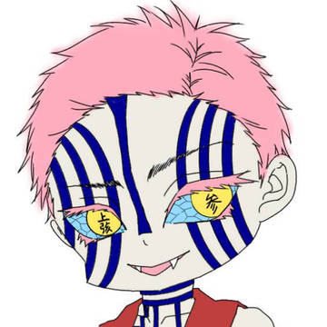 初・猗窩座イラスト