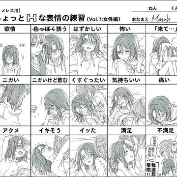 ちょっとHな表情の練習