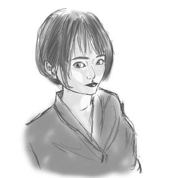 女性の模写