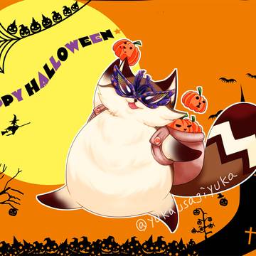 上げ忘れハロウィン絵