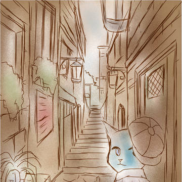 ある路地裏にて