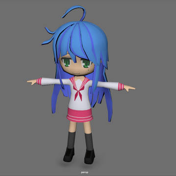 maya2018_lowpoly_KONATA IZUMI
