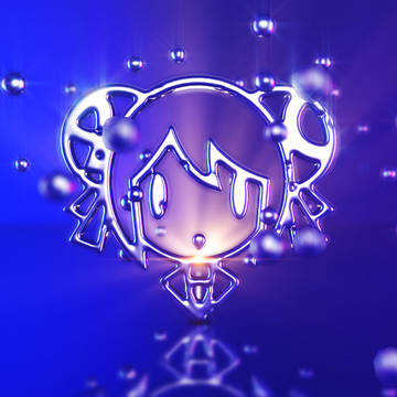 流体汇合的A站logo