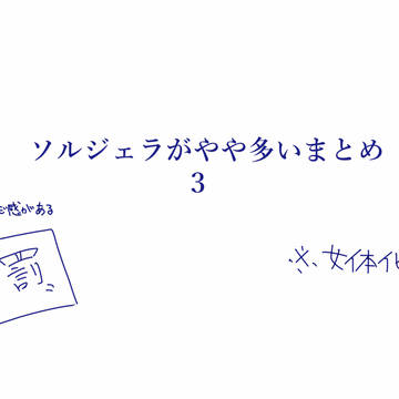 ソルジェラまとめ3