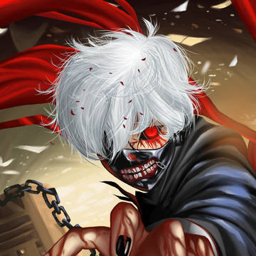 Kaneki, from Tokyo Ghoul