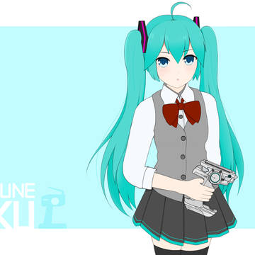Miku酱玩模型