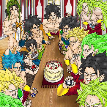 ブロリー達と誕生日パーティー♡