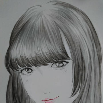 姫カットの女の子