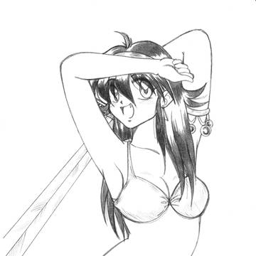 ゲームレジェンド３２　アナログ色紙原画　ＡＴＨＥＮＡよりアテナ