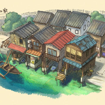 胸熱!漁村の家