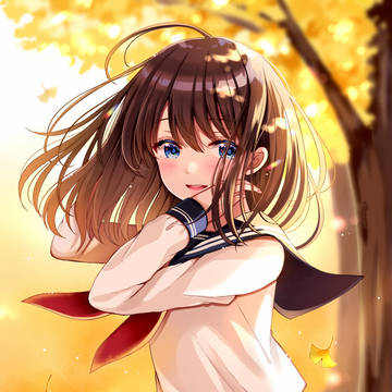 「秋だねっ」