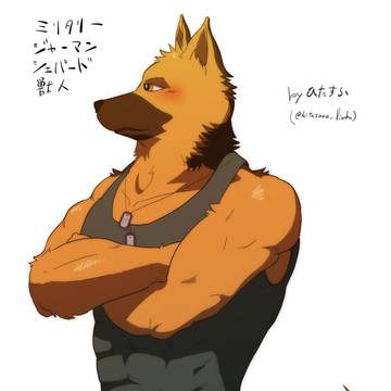 ミリタリージャーマンシェパード獣人
