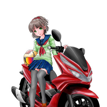 HONDA PCX娘さん