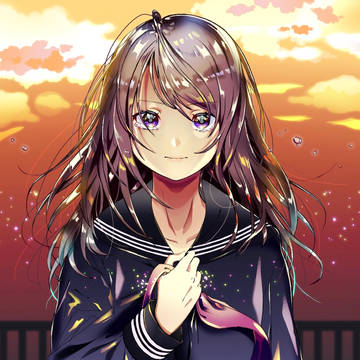 夕日が沈む時