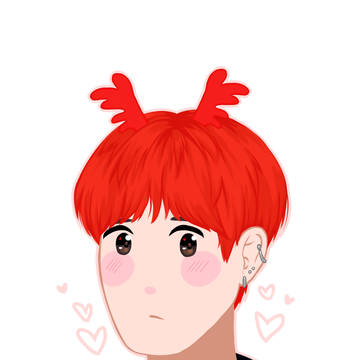 Red reindeer