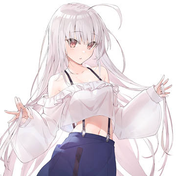 肩出し白髪ちゃん