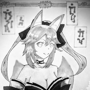 タマモちゃんメイキング覚え書き(コピック+デジタル)