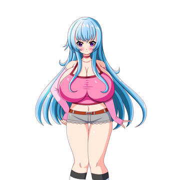 立ち絵美少女イラストオリジナル