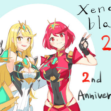 ゼノブレイド2  2周年記念イラスト