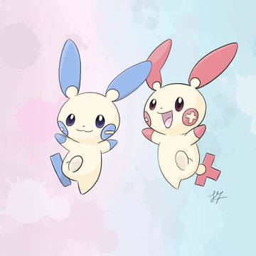 Minun and Plusle - Pokemon