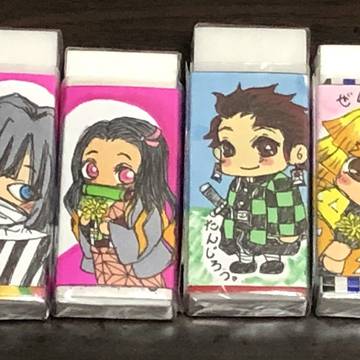 鬼滅の刃消しゴムケース集