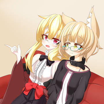 お話し中のアイリ様とイレーネちゃん